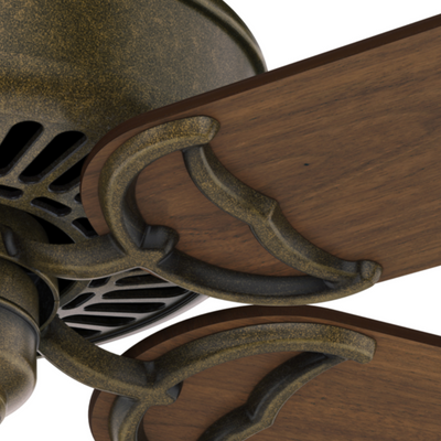 Casablanca 54 inch Panama Aged Bronze Ceiling Fan and Wall Control