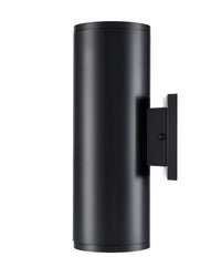 12.75-inch Vegas Powder Coated Black Outdoor Wall Sconce