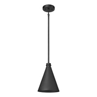 12.25'' Axston Textured Black 1 Light Hanging Lantern
