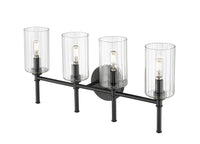 25.5'' Chastine Matte Black 4 Light Bath Vanity