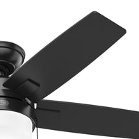 44 inch Anisten ENERGY STAR® Matte Black Ceiling Fan with LED Light Kit and Pull Chain
