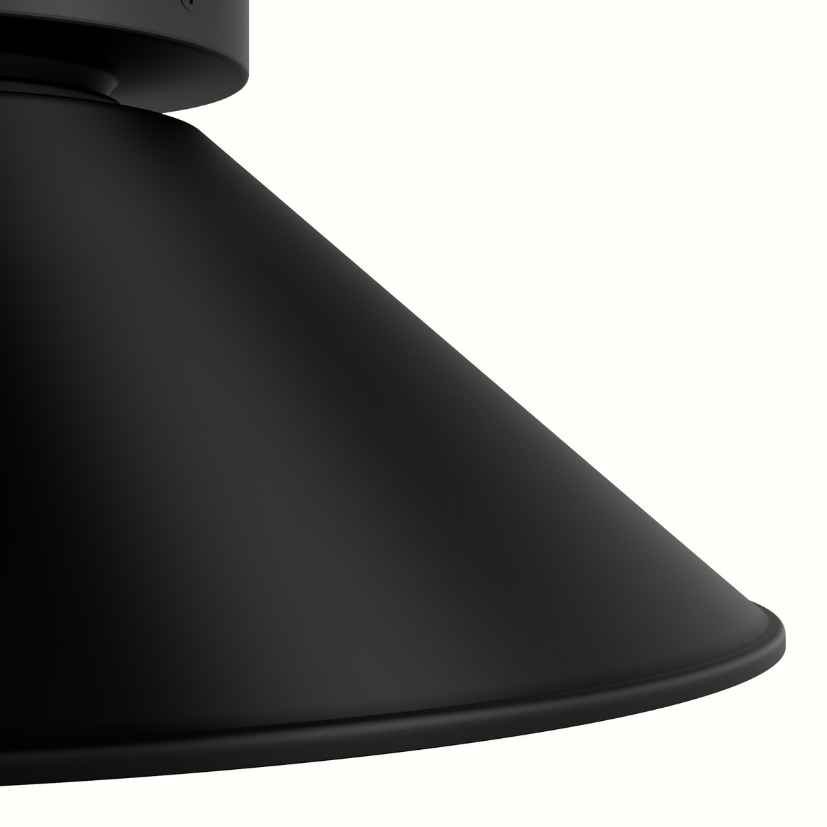 Skyflow 14-inch 1-light Matte Black Outdoor Flush Mount Ceiling Light with Metal Shade