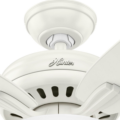 52 inch Newsome Fresh White LED Ceiling Fan with Pull Chain