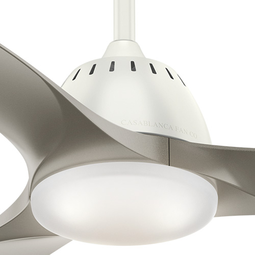 Casablanca 52 inch Wisp Fresh White LED Ceiling Fan with Handheld Remote
