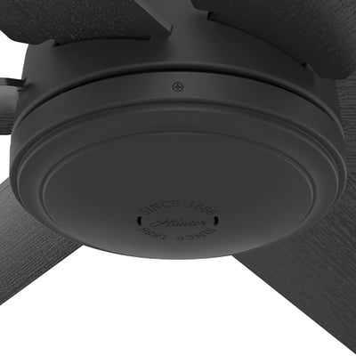 52 inch Jetty Matte Black WeatherMax Indoor / Outdoor Ceiling Fan and Wall Control