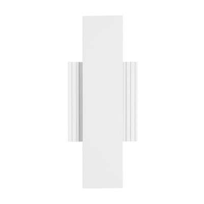 Jacks 15-inch Textured White 5CCT LED Exterior Wall Sconce