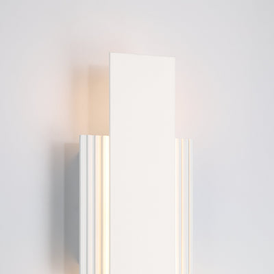 Jacks 15-inch Textured White 5CCT LED Exterior Wall Sconce