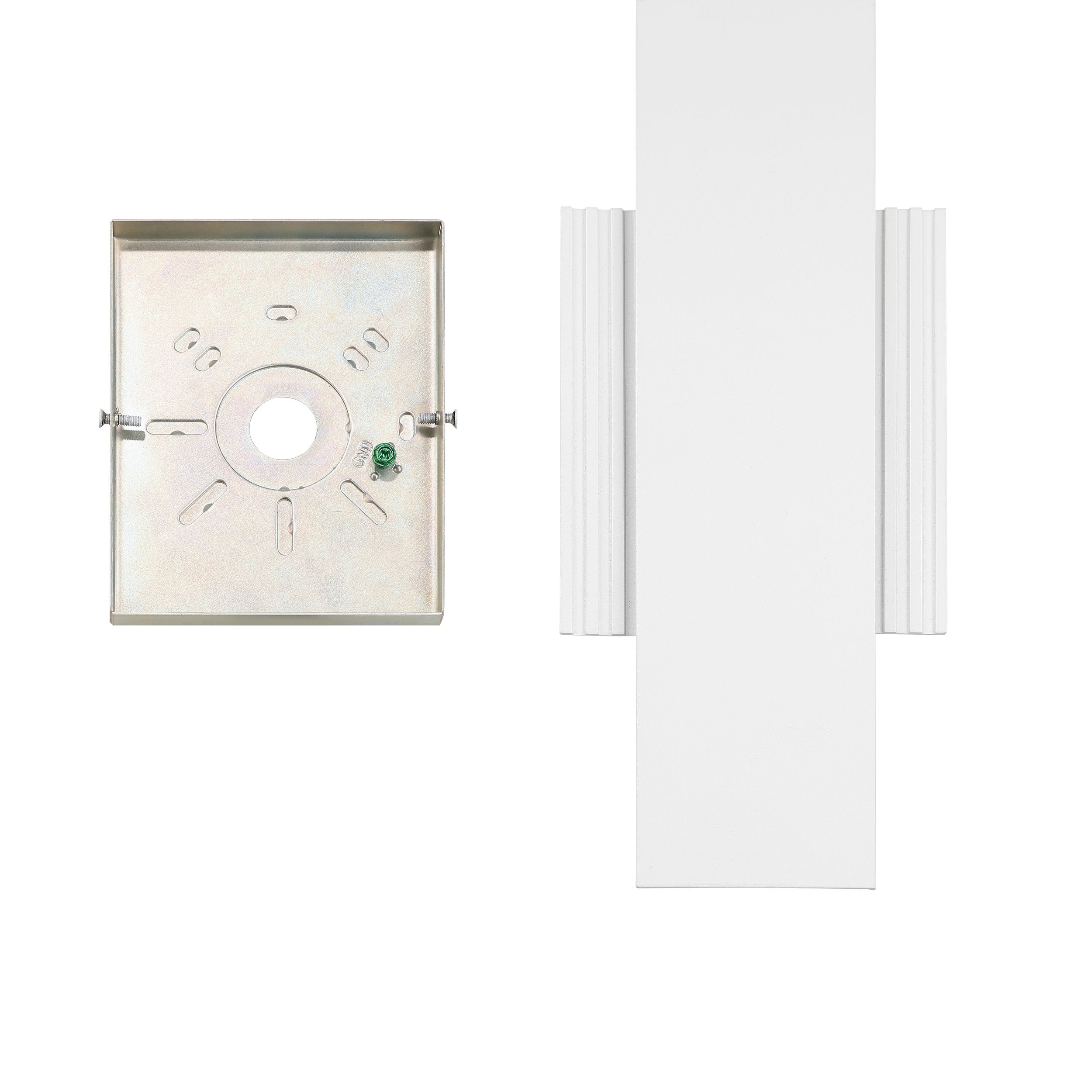 Jacks 15-inch Textured White 5CCT LED Exterior Wall Sconce
