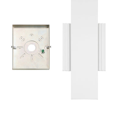 Jacks 15-inch Textured White 5CCT LED Exterior Wall Sconce