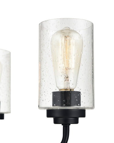 16'' Moven Matte Black 3 Light Chandelier