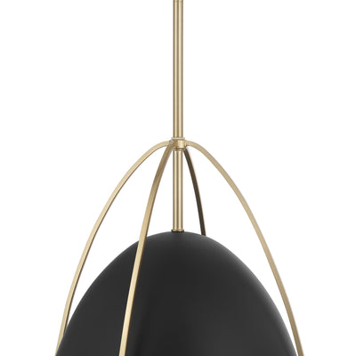 16'' Pomelle Matte Black 1 Light Pendant