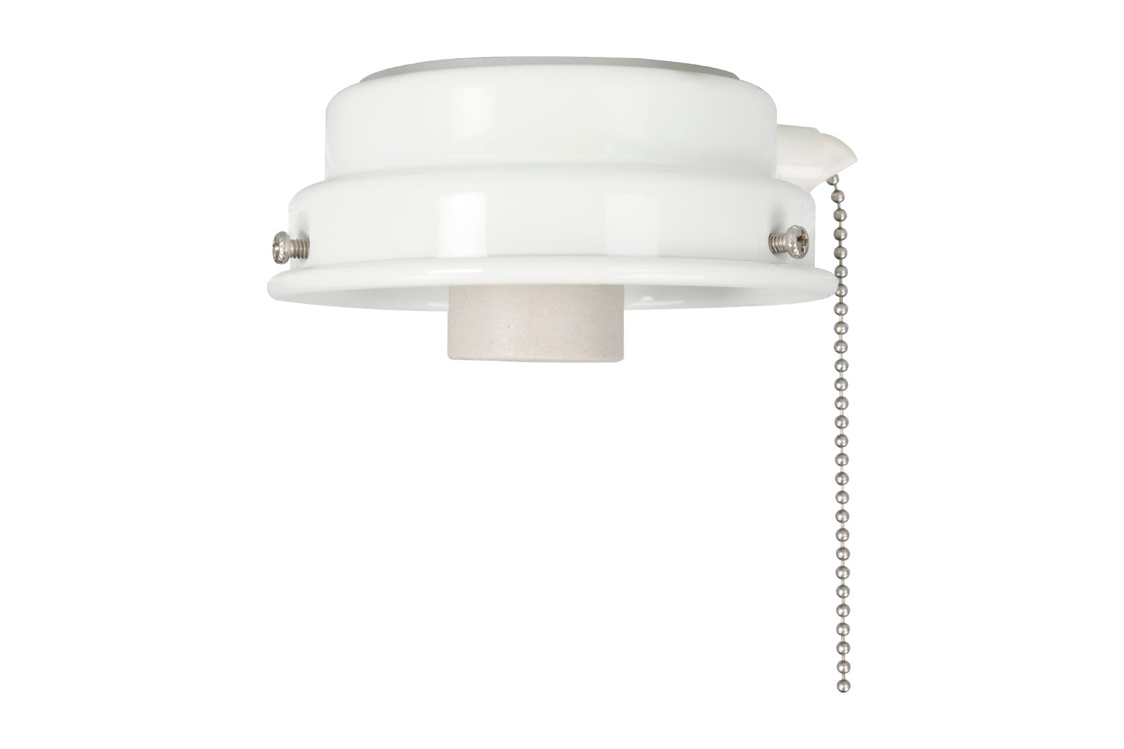 4.5-inch White Outdoor Fan Light Kit Fitter
