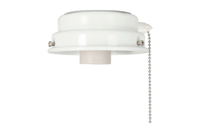 4.5-inch White Outdoor Fan Light Kit Fitter