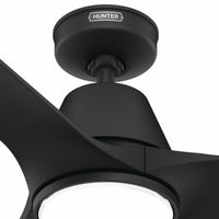 60 inch Aeronaut Wi-Fi ENERGY STAR® Matte Black Damp Rated Ceiling Fan with LED Light Kit and Handheld Remote