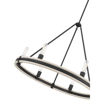 25.5'' Rovessa Matte Black 6 Light Chandelier