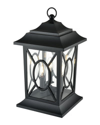 19.75'' Allbert Powder Coated Black 3 Light Post Lantern