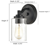 4.38'' Moven Chrome 1 Light Wall Sconce