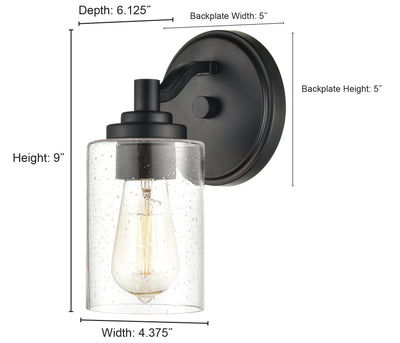 4.38'' Moven Satin Nickel 1 Light Wall Sconce