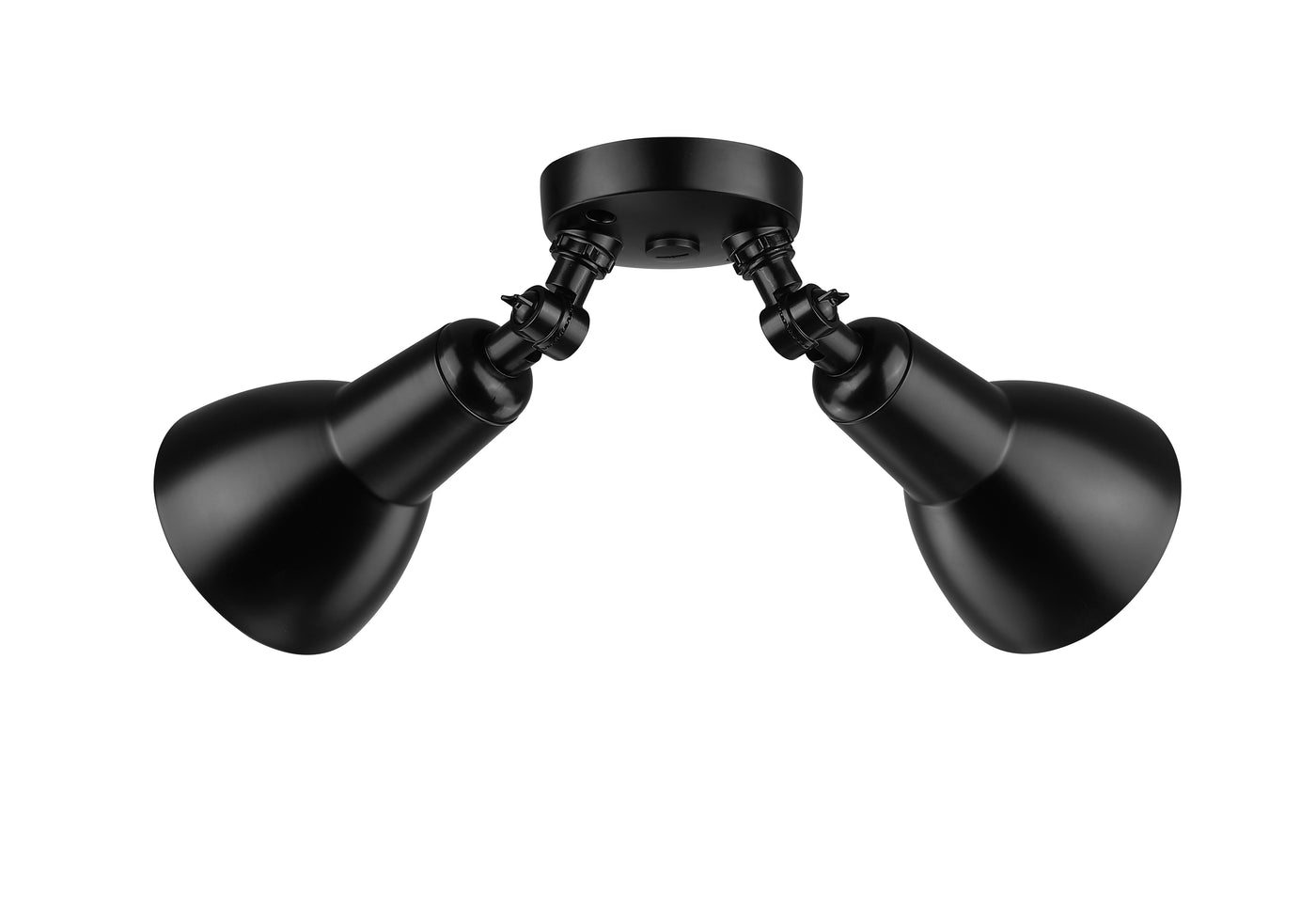 5.25''  Powder Coated Black 2 Light Flood Light