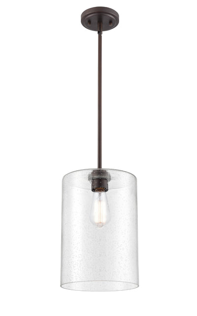 14'' Moven Rubbed Bronze 1 Light Mini Pendant