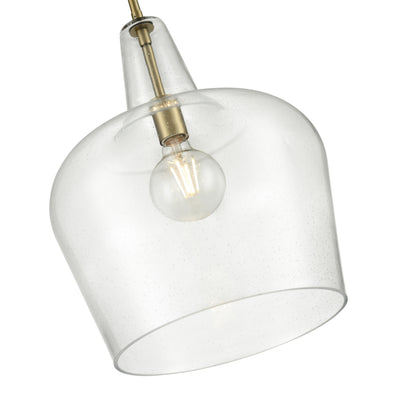 17.75'' Puckette Vintage Brass 1 Light Pendant