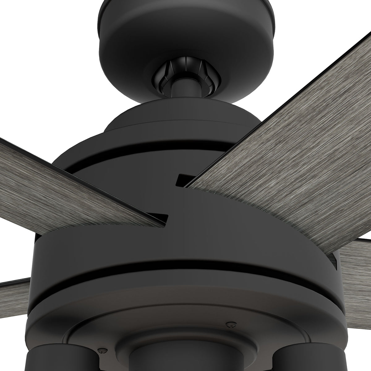 52 inch Lochemeade Matte Black Ceiling Fan with LED Light Kit and Handheld Remote