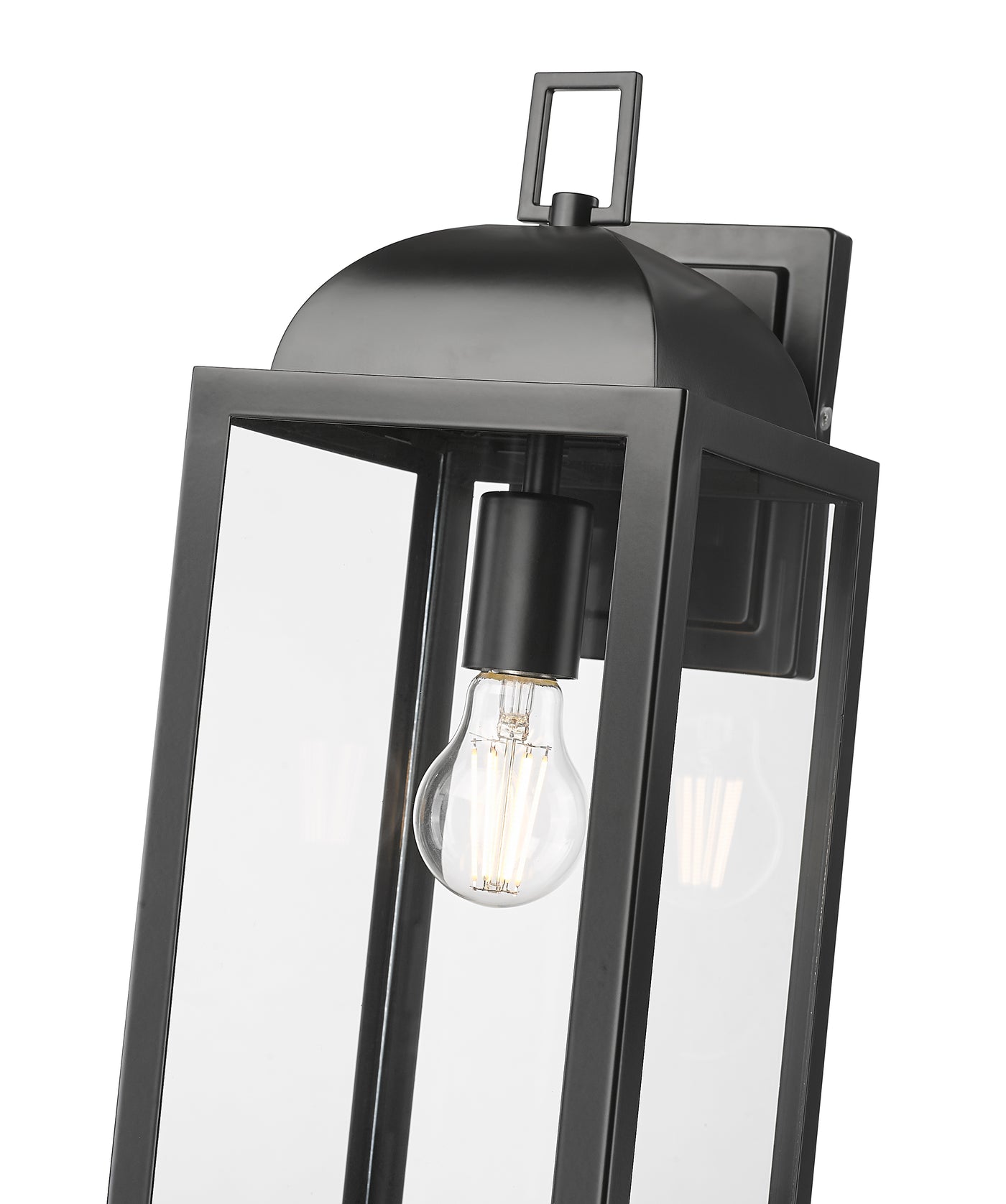 7'' Beaufort Powder Coated Black 1 Light Wall Sconce