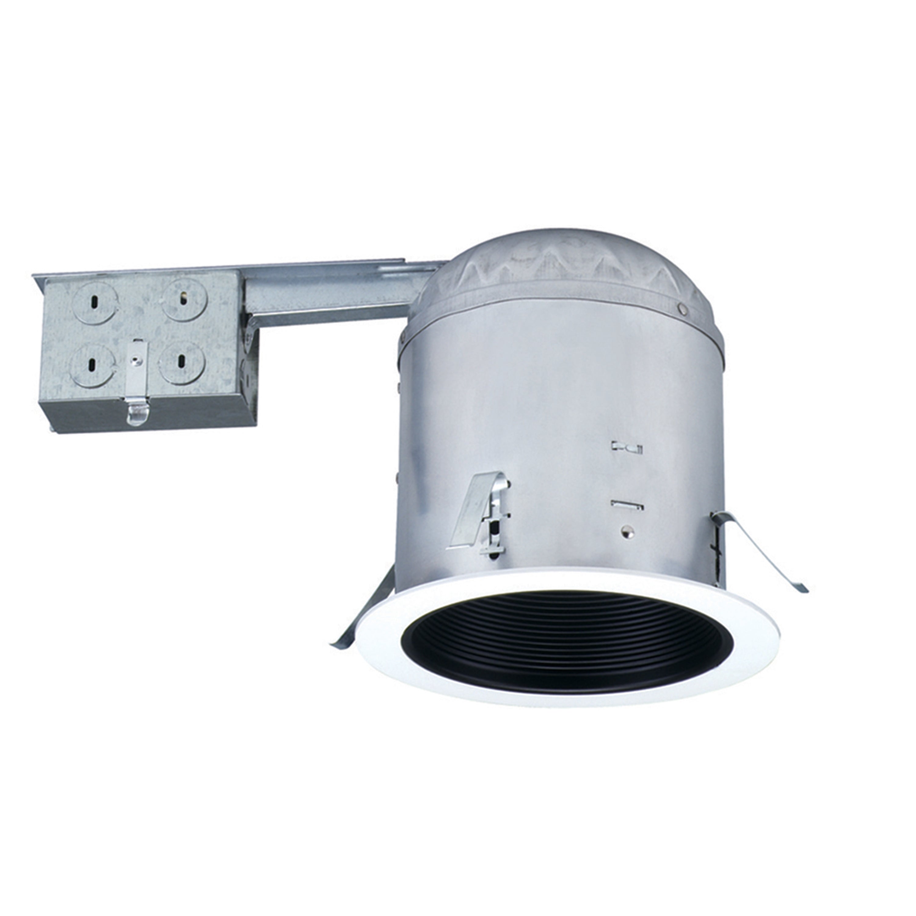 6-inch Galvanized Recessed Light Housing with Damp Rated Build