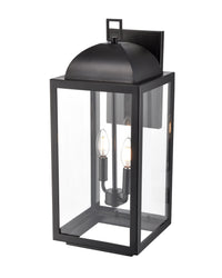 9'' Beaufort Powder Coated Black 2 Light Wall Sconce