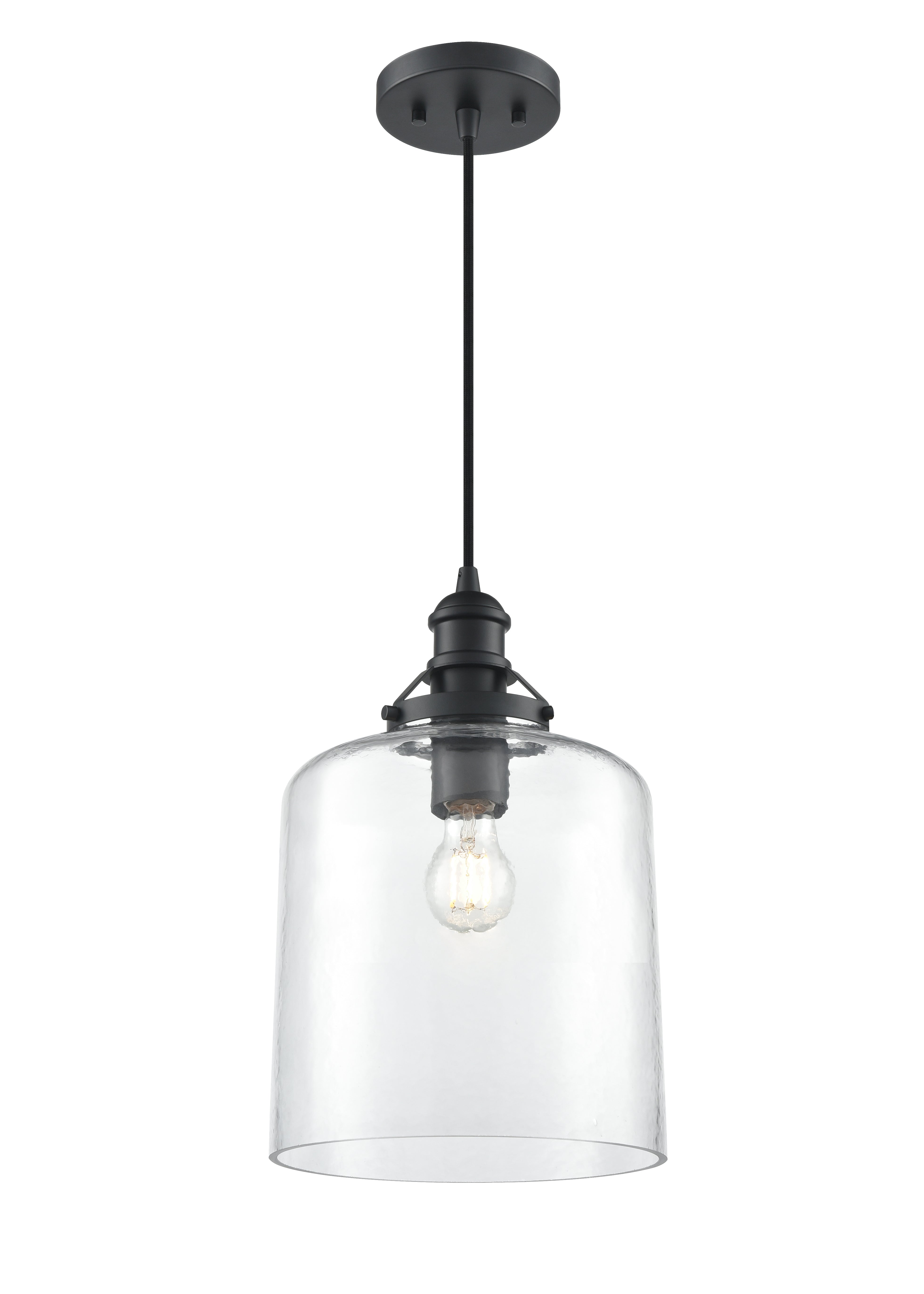 15.75'' Khrisa Matte Black 1 Light Pendant