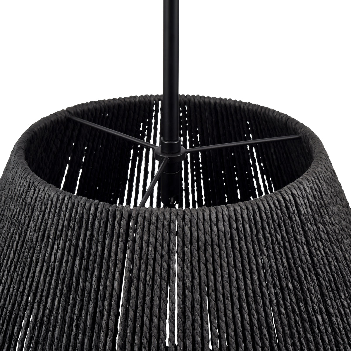 20.75'' Elise Matte Black 3 Light Pendant
