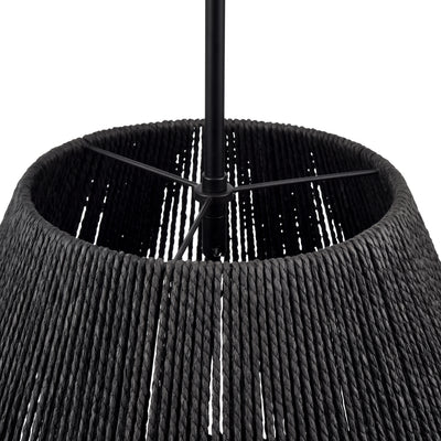 20.75'' Elise Matte Black 3 Light Pendant