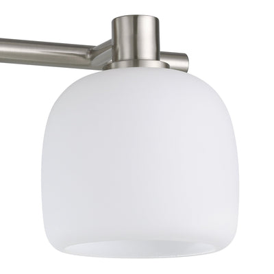 Valentina 15-inch 2-light Brushed Nickel Vanity Light with Etched Opal Glass Shades