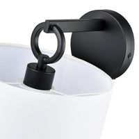 9.88'' Braxstan Matte Black 1 Light Wall Sconce