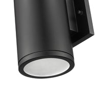 10.62-inch Vegas Powder Coated Black 1-Light Outdoor Wall Sconce