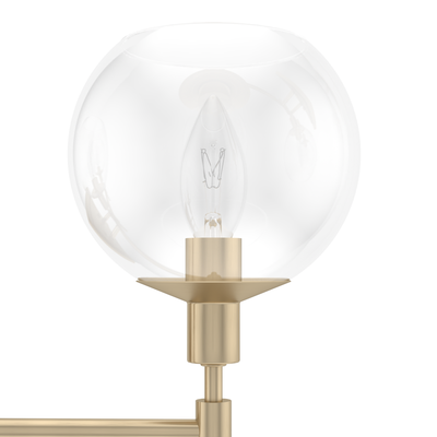 Xidane 24-inch 3-light Alturas Gold Vanity Light with Clear Glass
