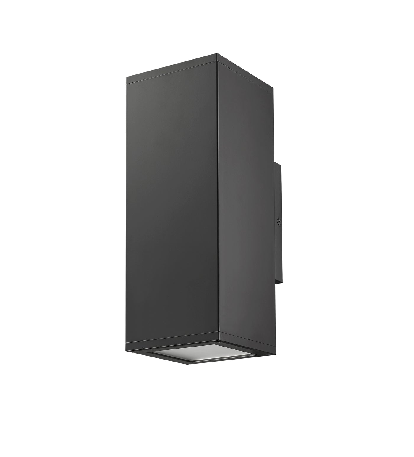 12.62-inch Vegas Powder Coated Black 2-Light Outdoor Wall Sconce