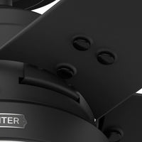 52 inch Sea Point Matte Black WeatherMax Indoor / Outdoor Ceiling Fan with LED Light Kit and Pull Chain