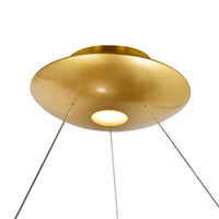 Deux Lunes Integrated LED Black Chandelier
