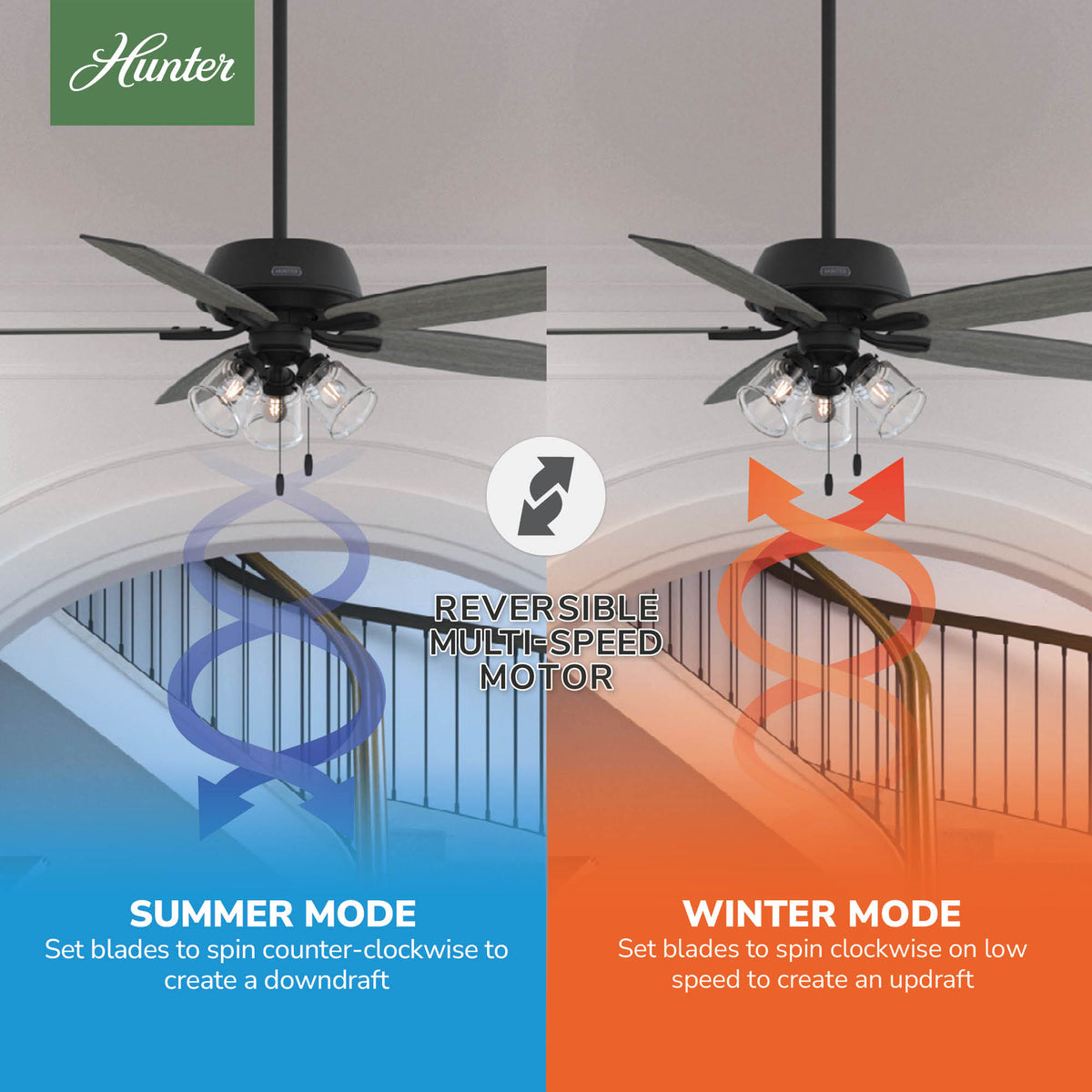 60 inch Dondra ENERGY STAR® Matte Black Ceiling Fan with LED Light Kit and Pull Chain