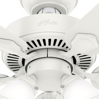 44 inch Swanson Fresh White Ceiling Fan with LED Light Kit