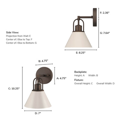 Carrington Isle 10.25-inch 1-light Sandstone Wall Sconce with Sandstone Metal Shade
