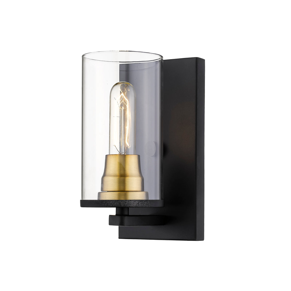 4.75'' Pasadena Matte Black/Heirloom Bronze 1 Light Wall Sconce