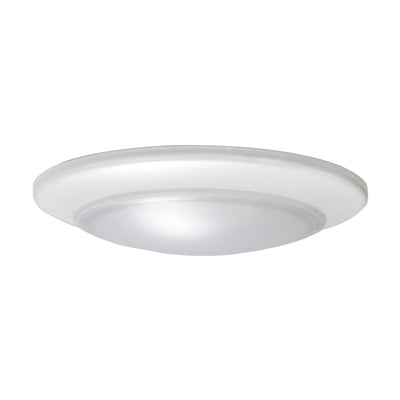 4-inch-White-Outdoor-Flush-Mount-Light-with-3000K-Light,-Frosted-Lens-and-12W-Output