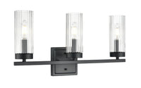 21'' Iversen Matte Black 3 Light Bath Vanity