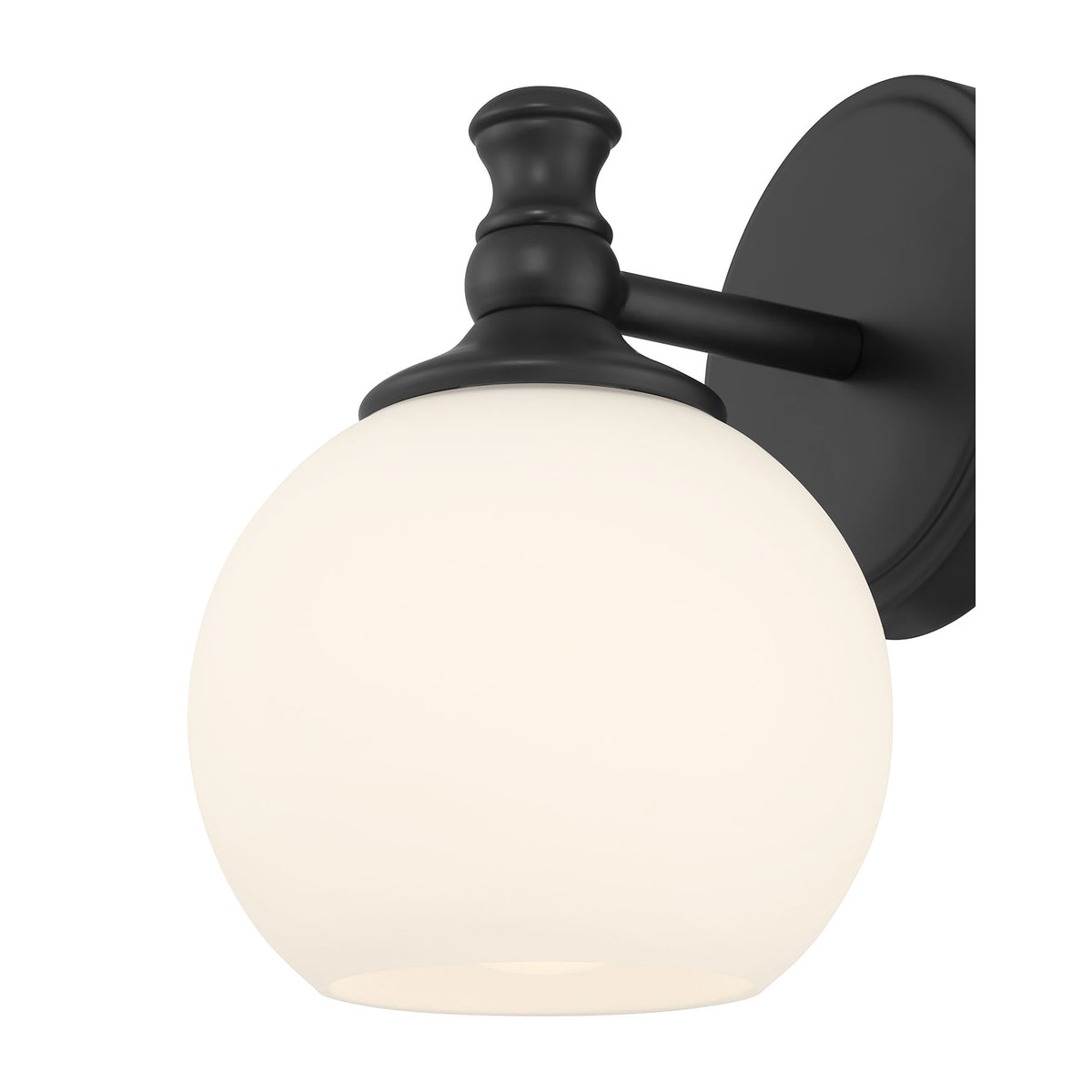 6'' Orlisse Matte Black 1 Light Wall Sconce