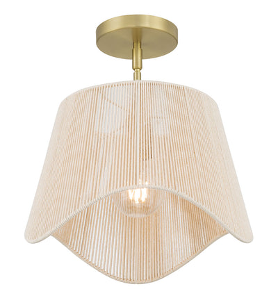 9'' Tulara Vintage Brass 1 Light Pendant
