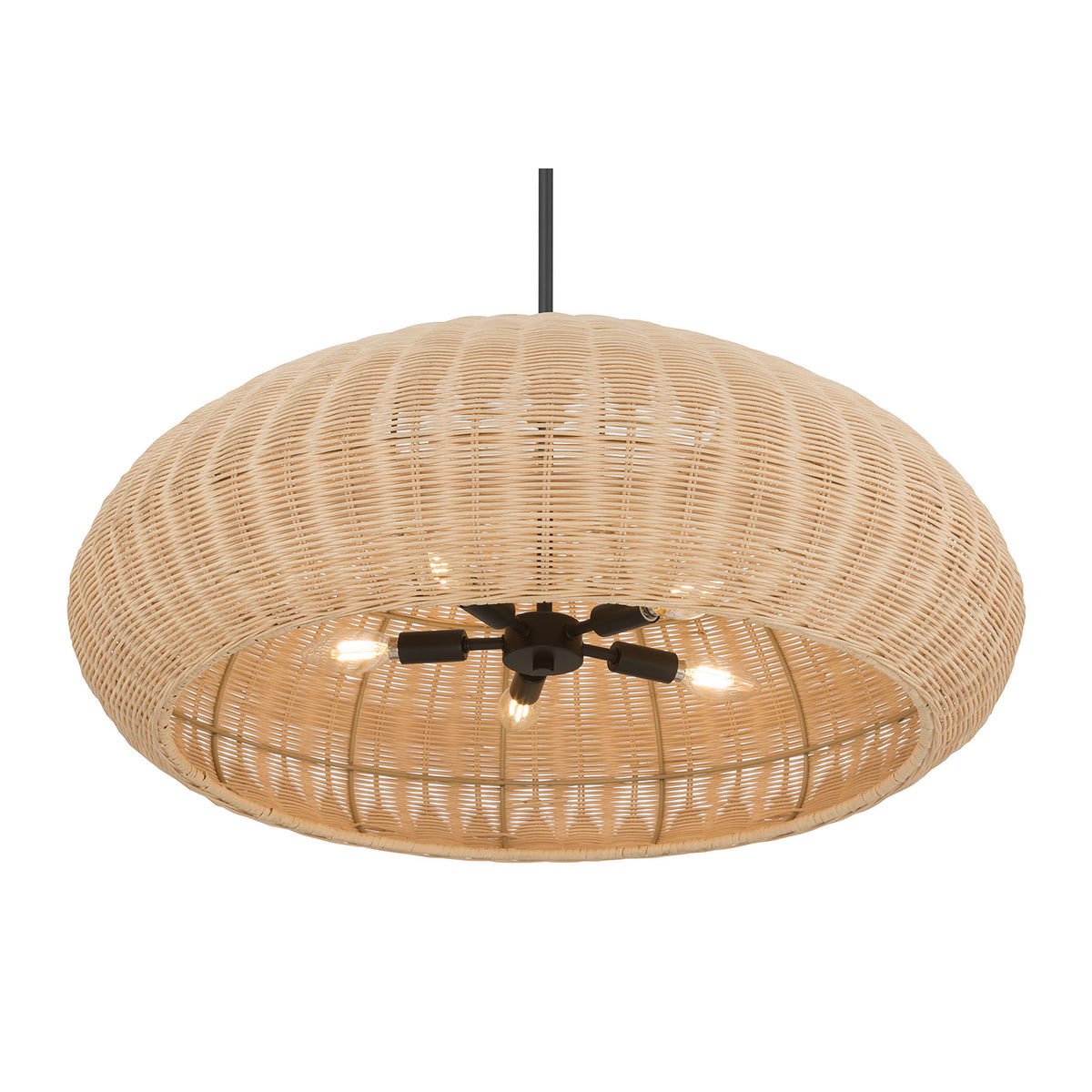 11.25'' Natora Matte Black 5 Light Pendant