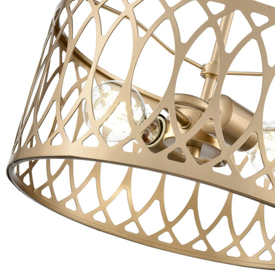 6.5'' Arelyn Painted Modern Gold 2 Light Pendant