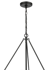 19.75'' Rezi Matte Black 4 Light Pendant
